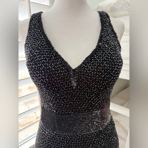 Mac Duggal Embellished Gown in Gunmetal - Picture 5 of 12